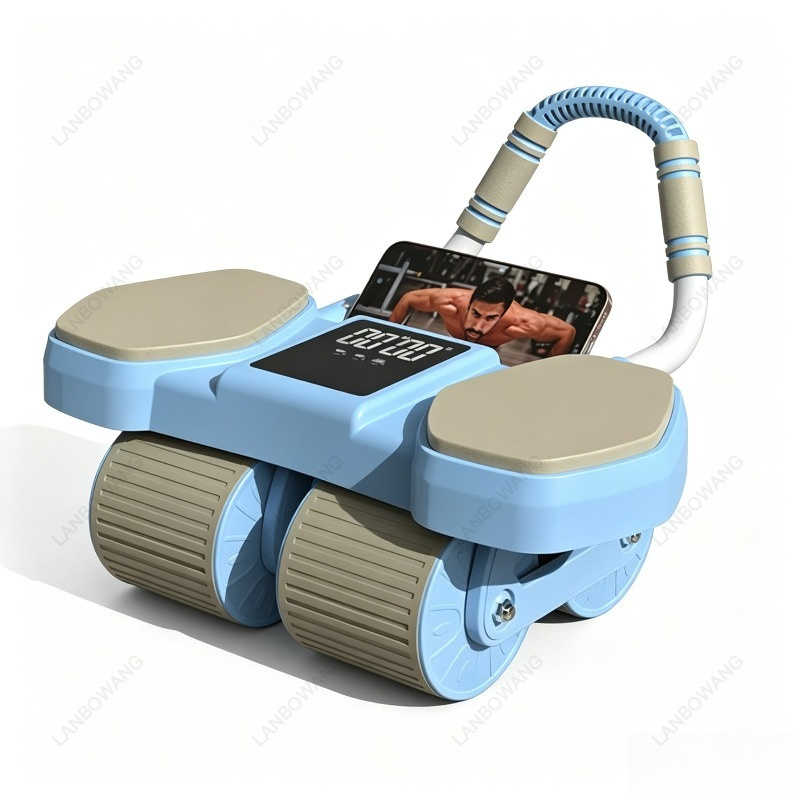Ab Roller Wheel With Elbow Support - Smart 4 Wheels Auto Rebound Ab