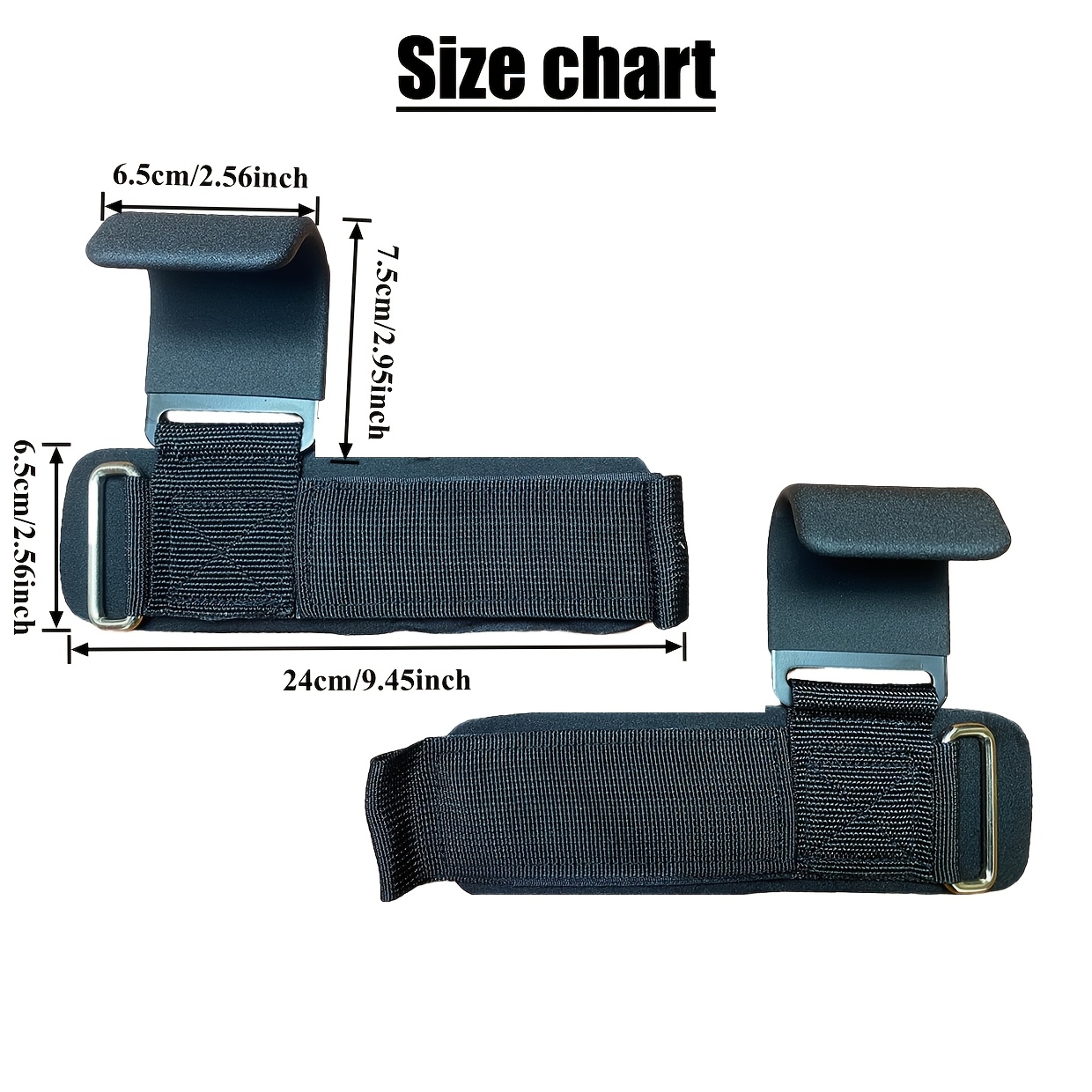 Weight Lifting Hook Grips With - Wrist Wraps Weightlifting Support recension och pris
