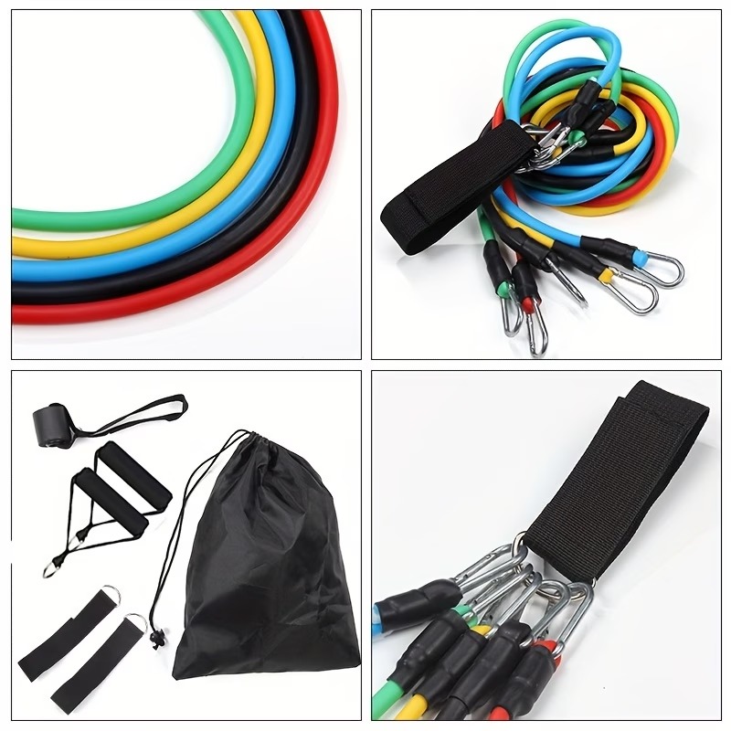 Resistance Band Set with Door  - Pilates Bar Kit With Resistance Bands recension och pris