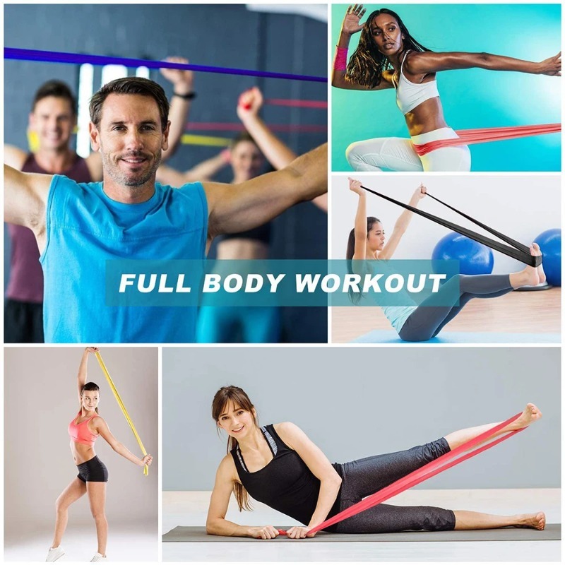 Natural Latex Resistance Bands - Pilates Bar Kit With Resistance Bands recension och pris