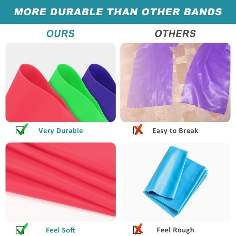 Natural Latex Resistance Bands - Pilates Bar Kit With Resistance Bands recension och pris
