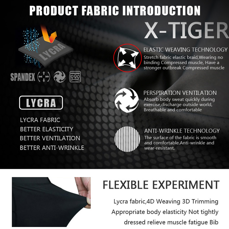 X-TIGER Cycling Bibs Shorts Bi - Padded Cycling Shorts 5D Gel recension och pris