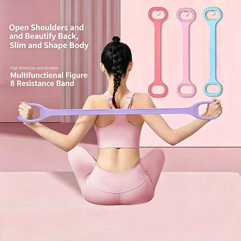 1/3Pcs 8-Shaped Resistance Ban - Pilates Bar Kit With Resistance Bands recension och pris