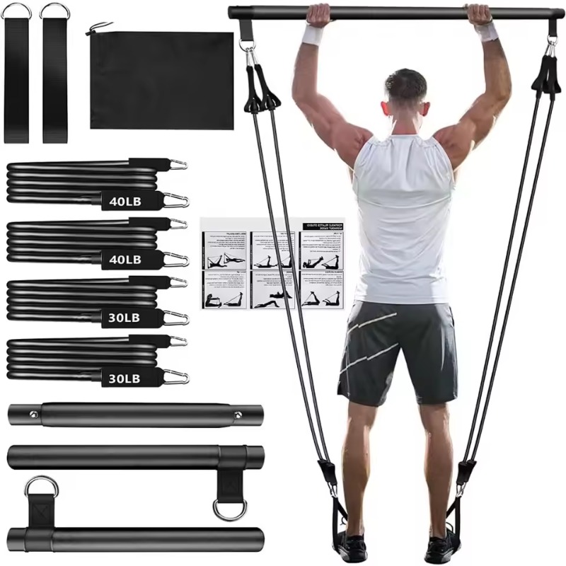 Pilates Bar Kit with Resistanc - Pilates Bar Kit With Resistance Bands recension och pris