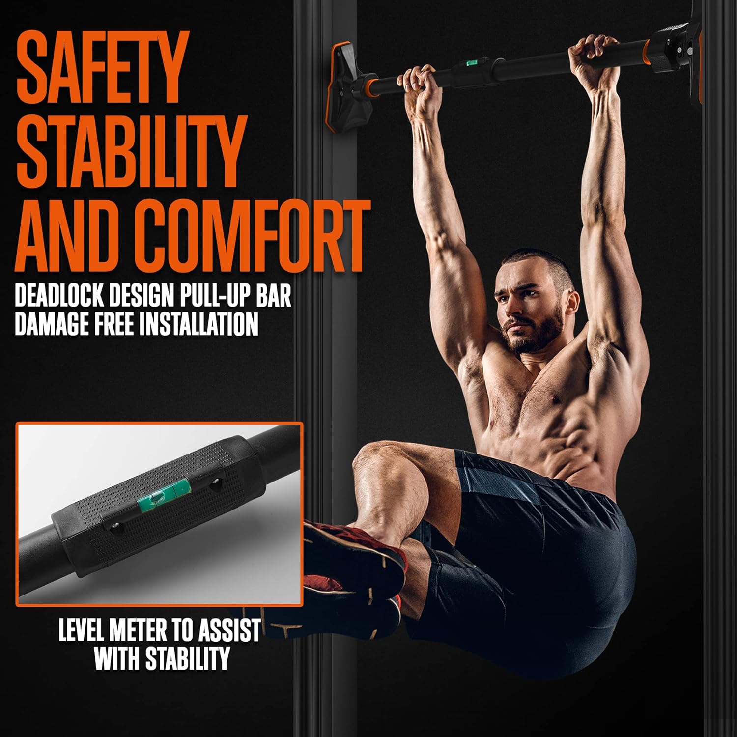 Pull Up/chin up Bar for Doorwa - Door Pull Up Bar No Screw recension och pris