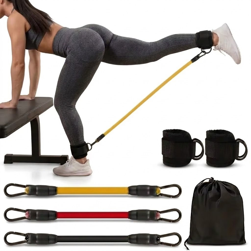 5‑Piece Ankle Resistance Band  - Resistance Bands Set With Handles recension och pris