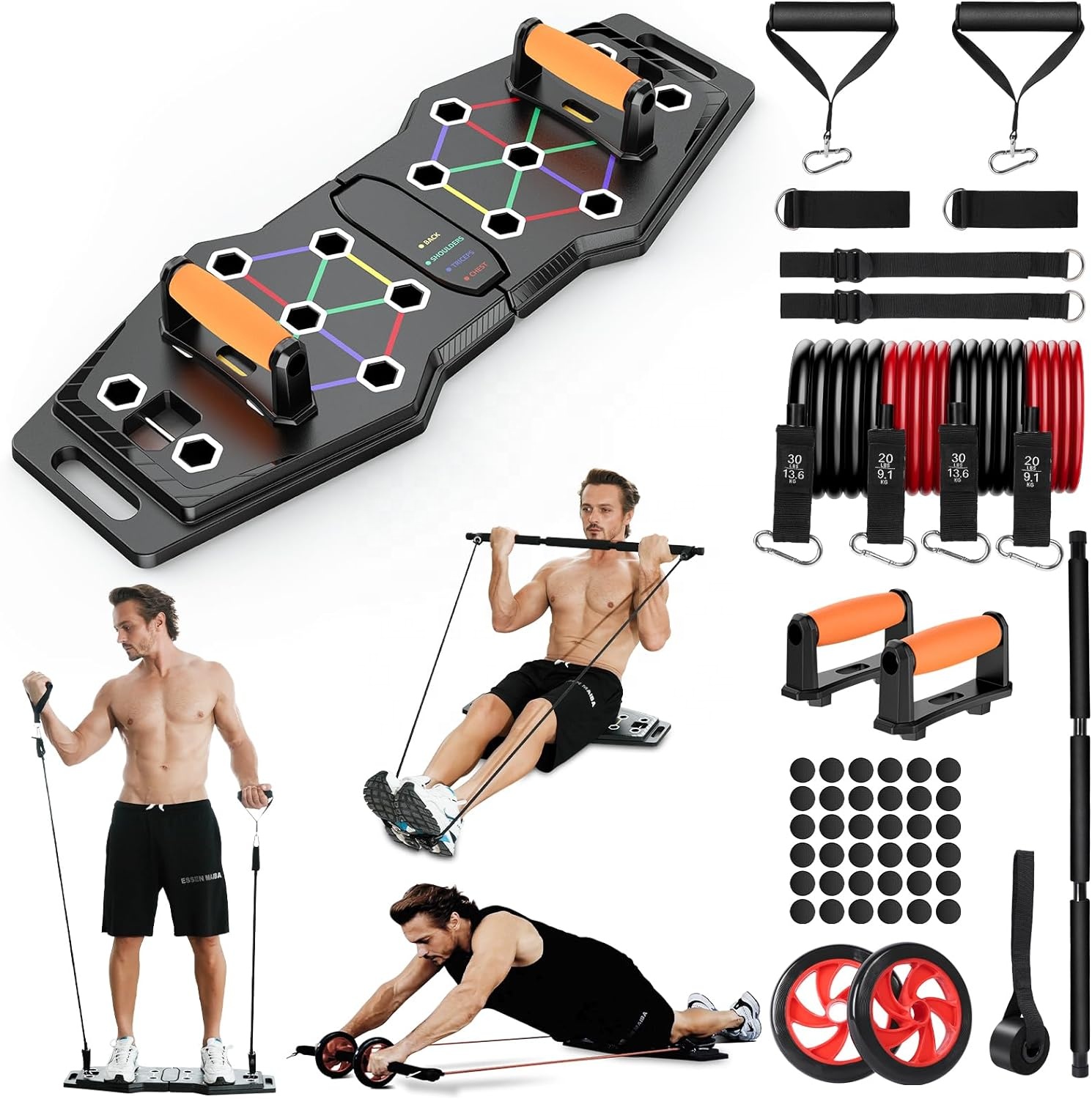 Multifunctional Gym Foldable F - Push Up Board Foldable Multi Function recension och pris