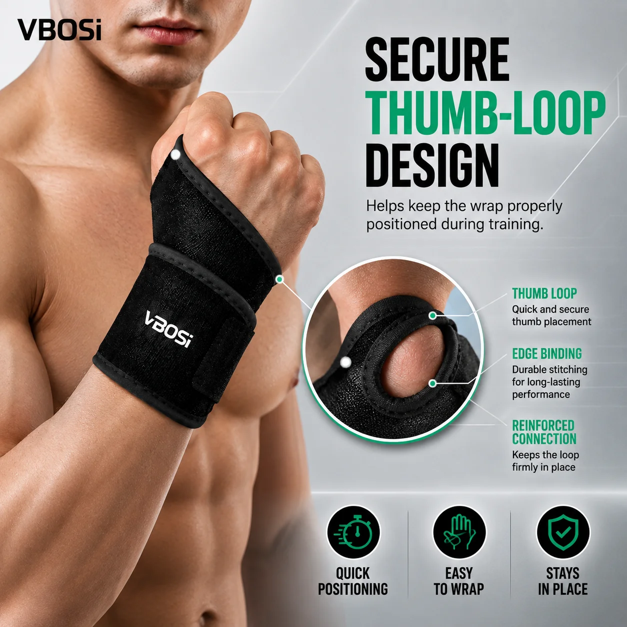 VBSOi Adjustable Wrist Support - Wrist Wraps Weightlifting Support recension och pris