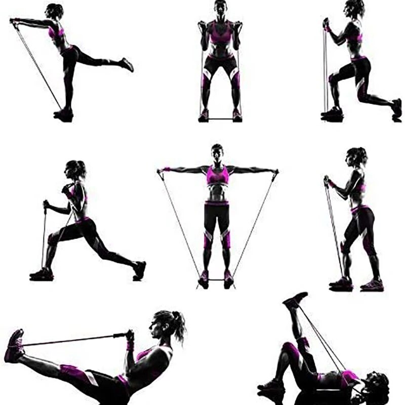 Hand Gripped Exercise Resistan - Resistance Bands Set With Handles recension och pris