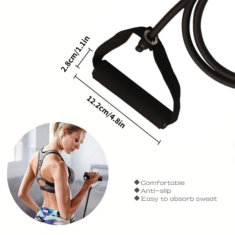 Hand Gripped Exercise Resistan - Resistance Bands Set With Handles recension och pris