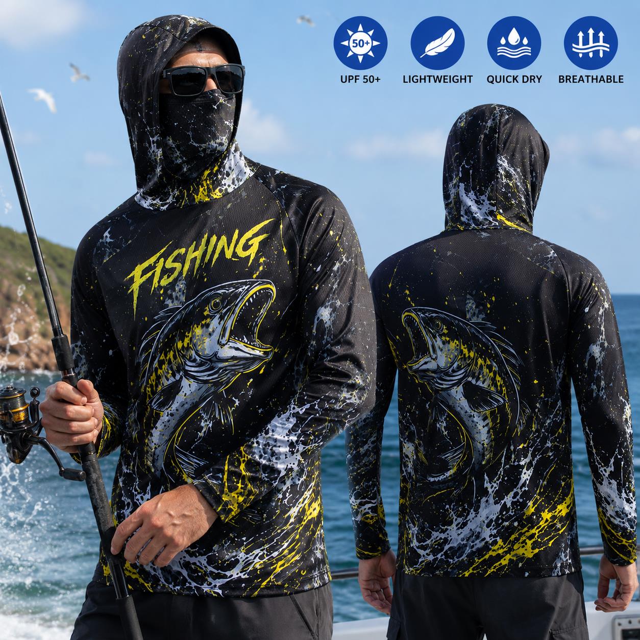 Quick Dry Breathable Men Fishi - Fishing recension och pris