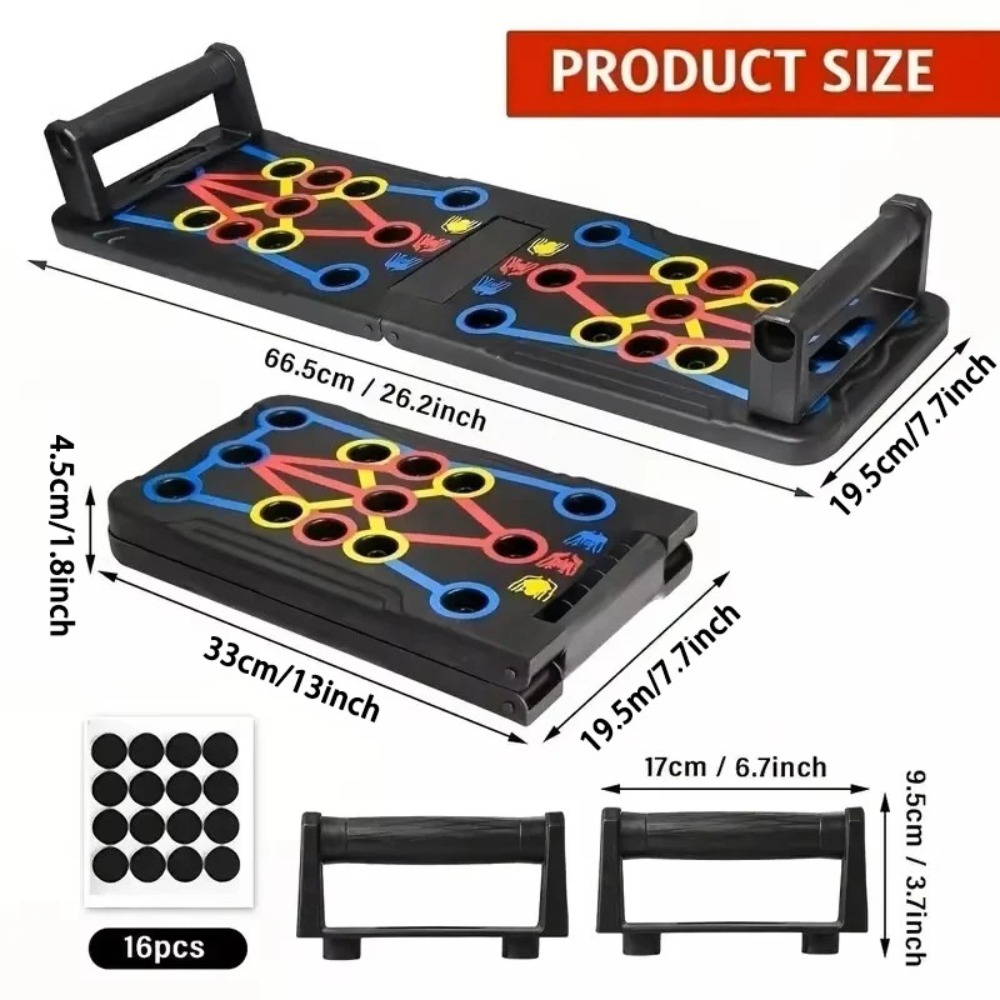 Portable Multifunctional Push- - Push Up Board Foldable Multi Function recension och pris
