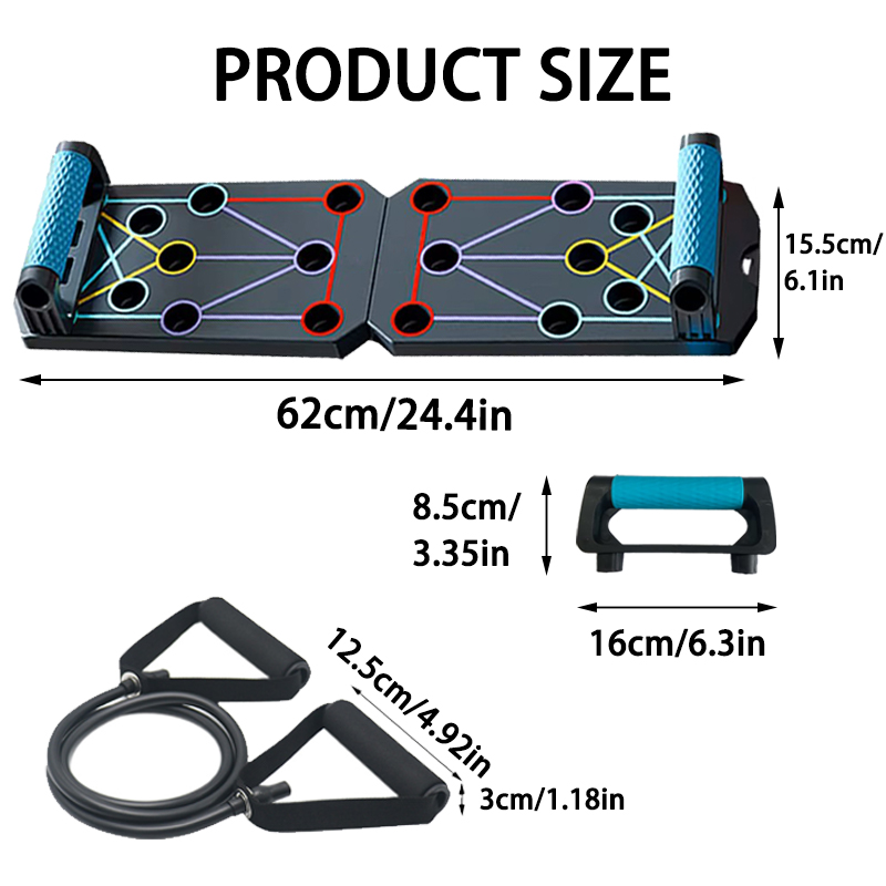 Portable Multifunctional Push- - Push Up Board Foldable Multi Function recension och pris